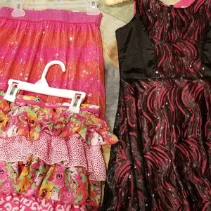1dress, 2 skirts